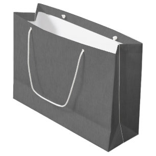 Calm & simple visual grey textured background large gift bag