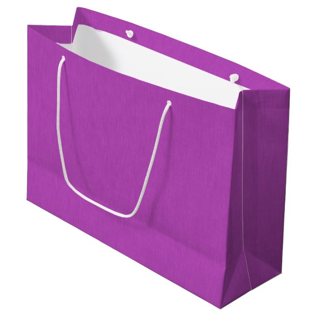 Calm & simple visual lavender textured background  large gift bag (Front Angled)