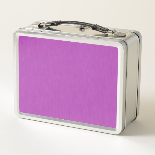 Calm & simple visual lavender textured background  metal lunch box (Back)