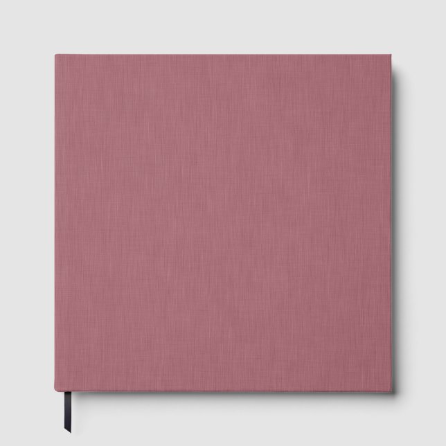 Calm & simple visual mauve textured background  guest book (Front)
