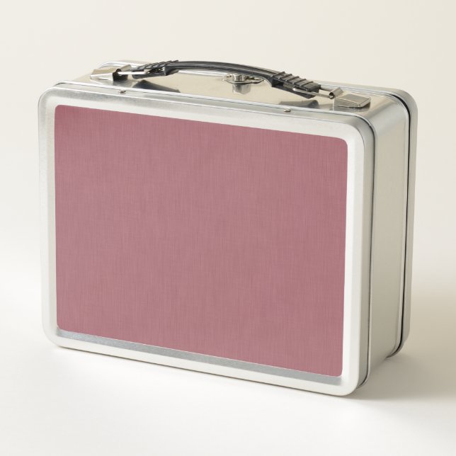 Calm & simple visual mauve textured background  metal lunch box (Back)