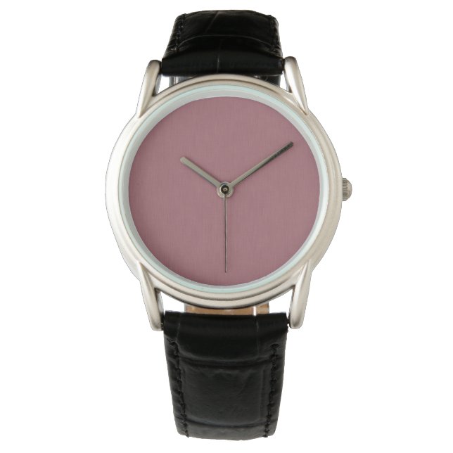 Calm & simple visual mauve textured background  watch (Front)