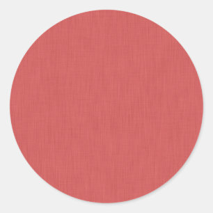 Calm & simple visual red textured background  classic round sticker