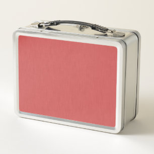 Calm & simple visual red textured background metal lunch box