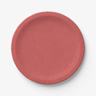 Calm & simple visual red textured background  paper plate