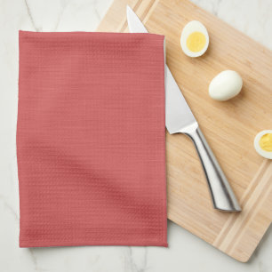 Calm & simple visual red textured background tea towel