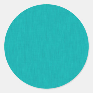 Calm & simple visual teal textured background  classic round sticker