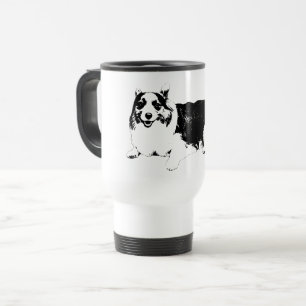 Calm Sips, Corgi Smile Travel Mug
