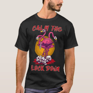Calm The Flock Down dress with Pink Flamingo Hallo T-Shirt
