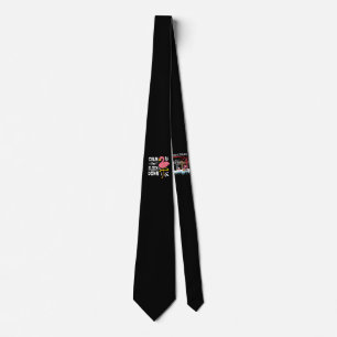Calm The Flock Down Funny Pink Flamingo Tie