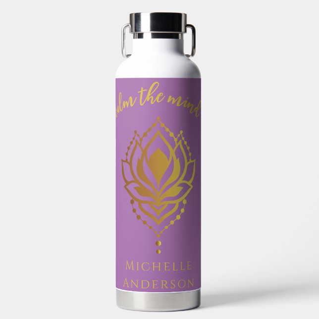 Calm The Mind Water Bottle (Front)