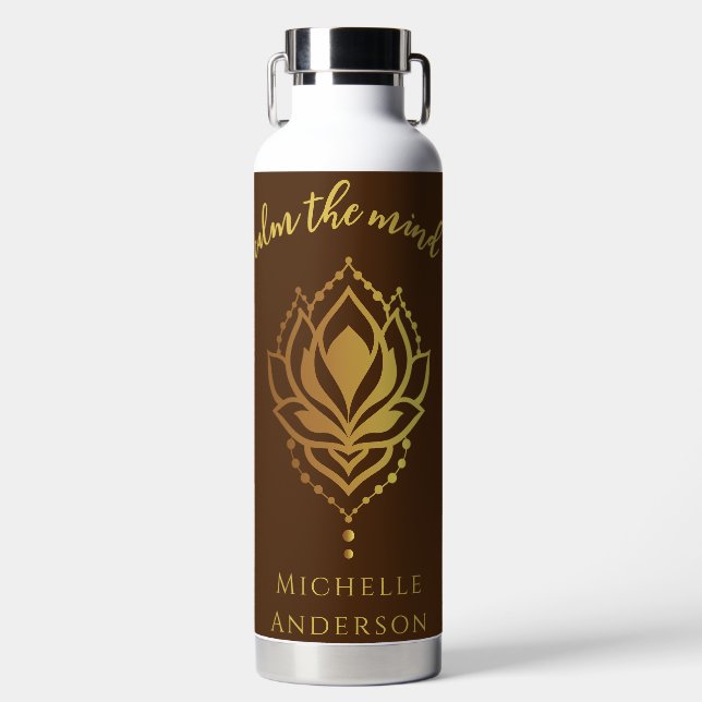Calm The Mind Water Bottle (Front)