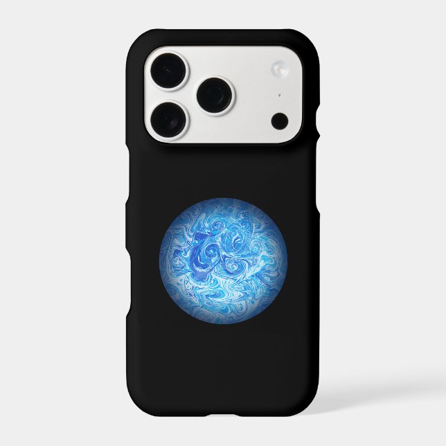 Calm Tide Fluid Art Phone Case (Back)