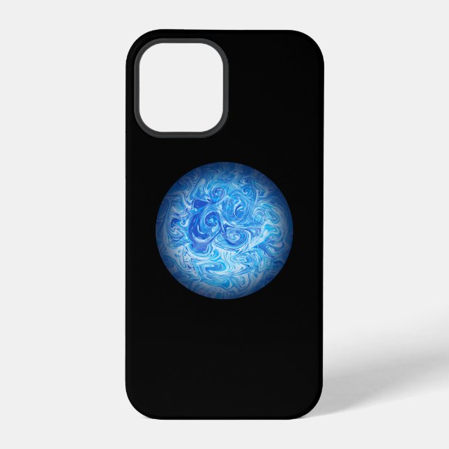Calm Tide Fluid Art Phone Case (Back)