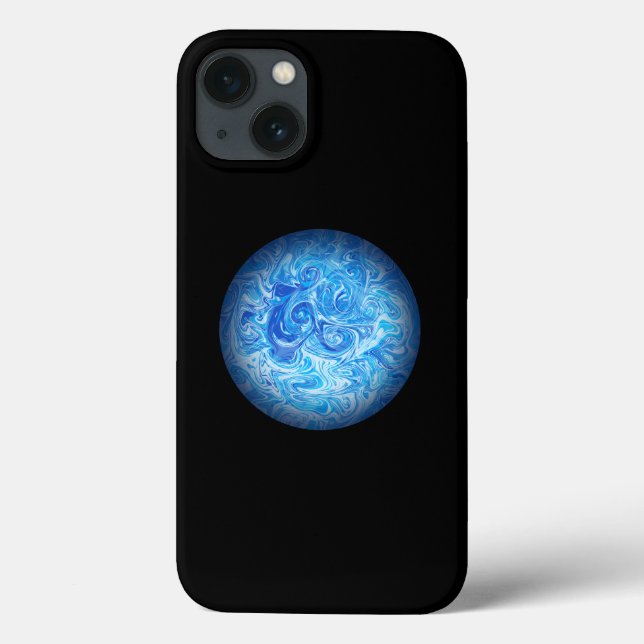 Calm Tide Fluid Art Phone Case (Back)