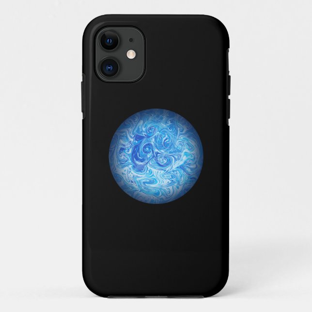 Calm Tide Fluid Art Phone Case (Back)