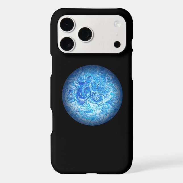 Calm Tide Fluid Art Phone Case (Back)