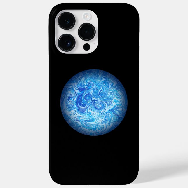 Calm Tide Fluid Art Phone Case iPhone 14 Pro Max (Back)