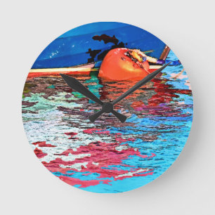 CALM WATER ROUND CLOCK