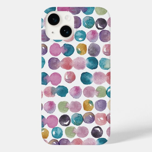 Calm Watercolor iPhone Case – Soft Artistic Design (Back)