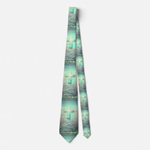 Calm Waters Baptismal Cross Tie