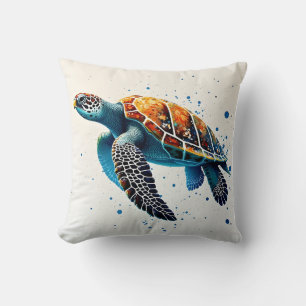 Calm Waters: Celebrate Sea Turtles with ocean Cushion