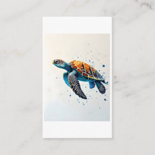 Calm Waters: Celebrate Sea Turtles with ocean Enclosure Card