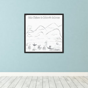 'Calm Waters...' Stretched Canvas Print