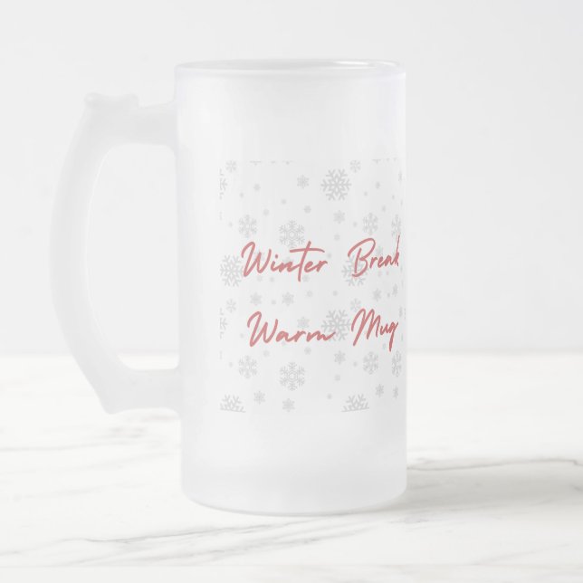 Calm Winter Mug – Cozy Minimal Design (Left)