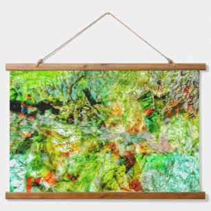 Calm yellow Wood Topped Wall Tapestry,Dazzling art Hanging Tapestry