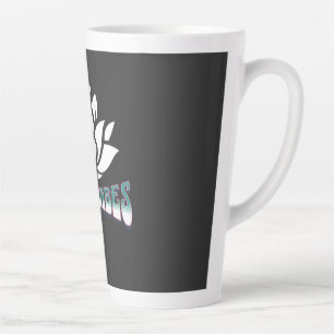Calm Yoga Flow with Mat & Blocks Latte Mug
