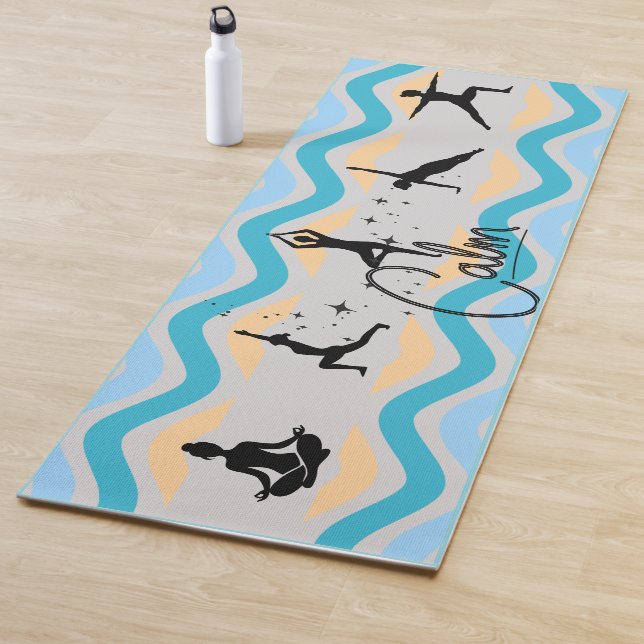 Calm Yoga Mat | Beach Wave Fitness Exercise (In Situ)
