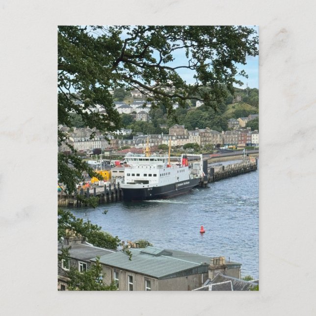 Calmac Ferry at Rothesay, Isle of Bute, Scotland Holiday Postcard (Front)