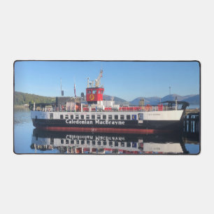 Calmac Ferry Moored at Rothesay Scotland Desk Mat