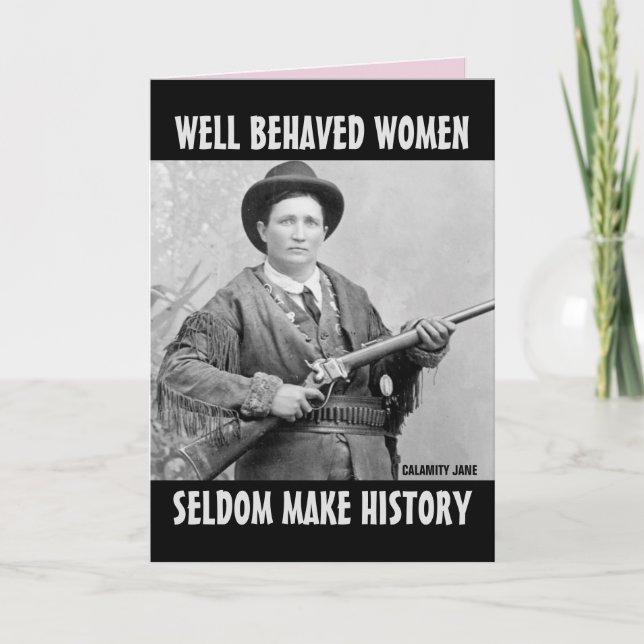 CALMANITY JANE (Cowgirl) BIRTHDAY CARDS FOR HER (Front)