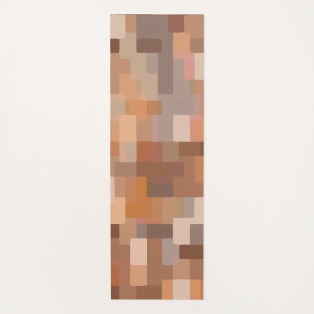 Calming Abstract Birch Yoga Mat (Front)