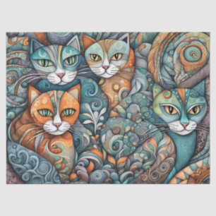 calming cats 2 tissue paper