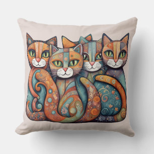 calming cats 3 pillow