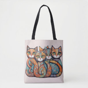 calming cats 3 tote bag