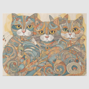 calming cats 4 tissue paper