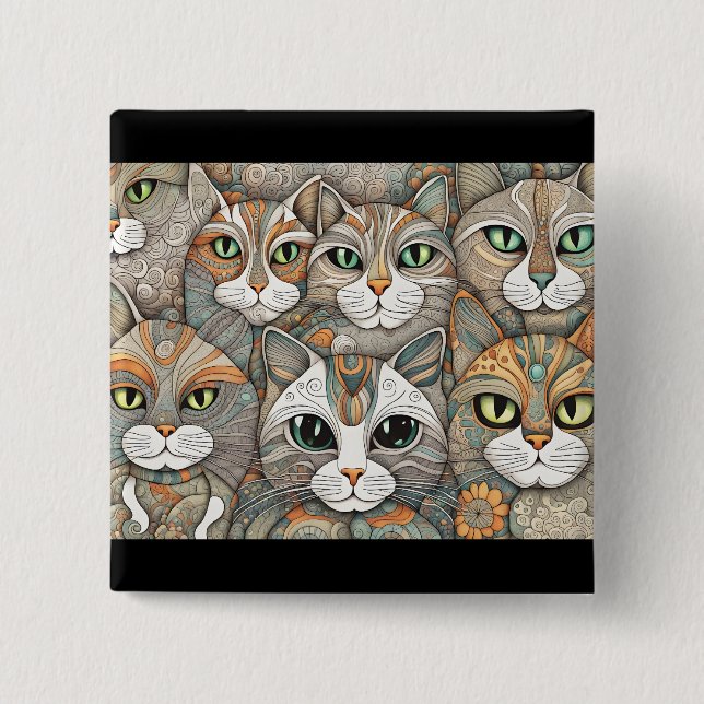 calming cats button (Front)