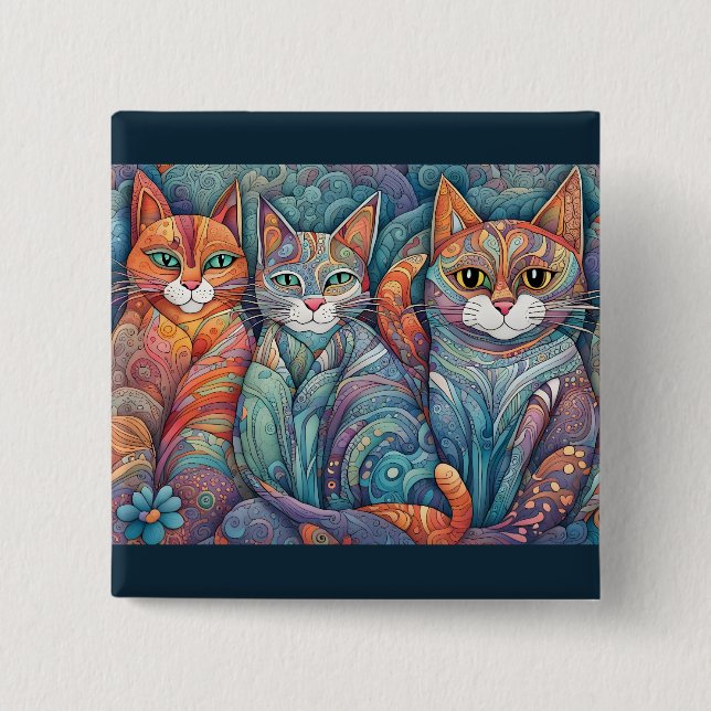 calming cats button (Front)