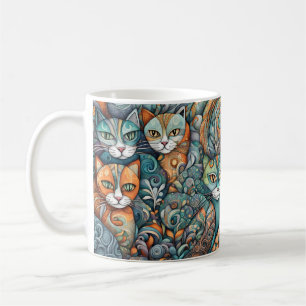 calming cats coffee mug