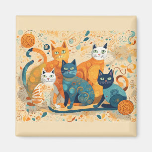 calming cats magnet