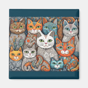 calming cats magnet