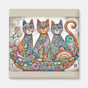 calming cats magnet
