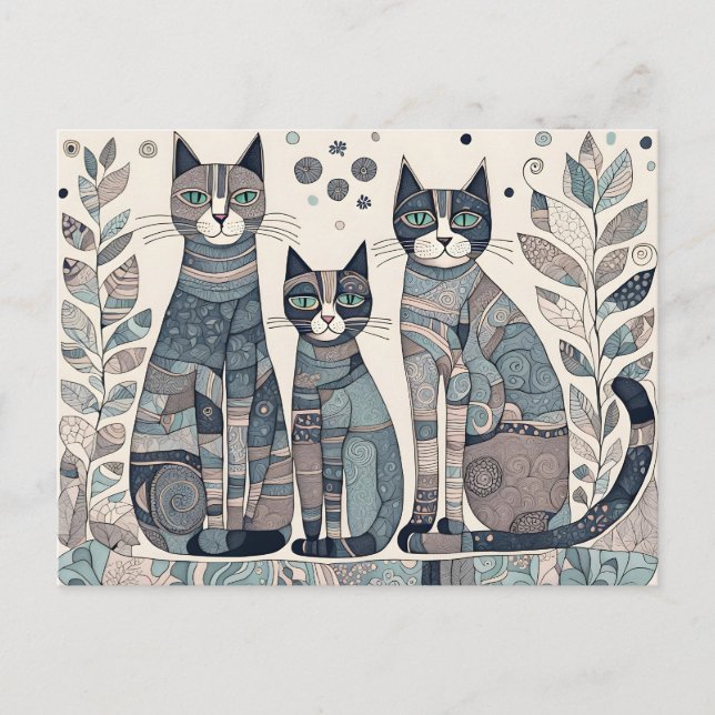 calming cats postcard (Front)