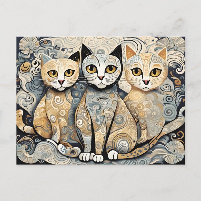 calming cats postcard (Front)