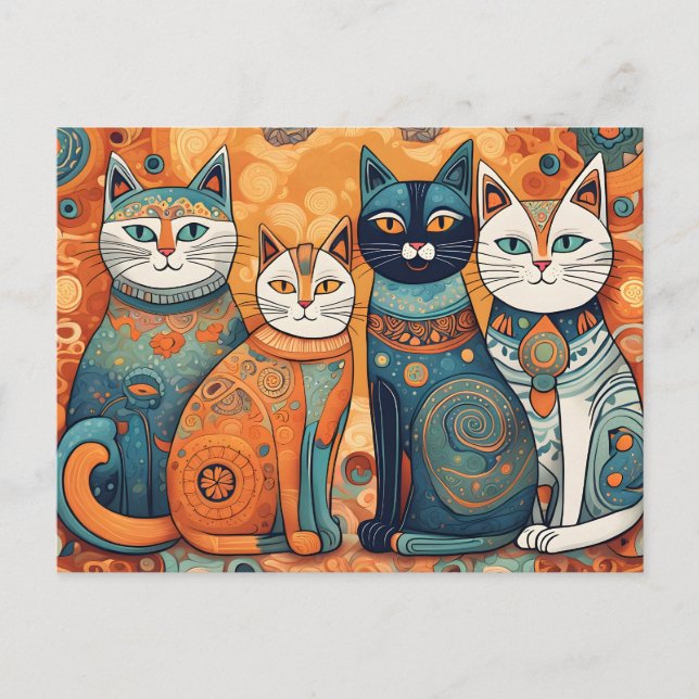 calming cats postcard (Front)