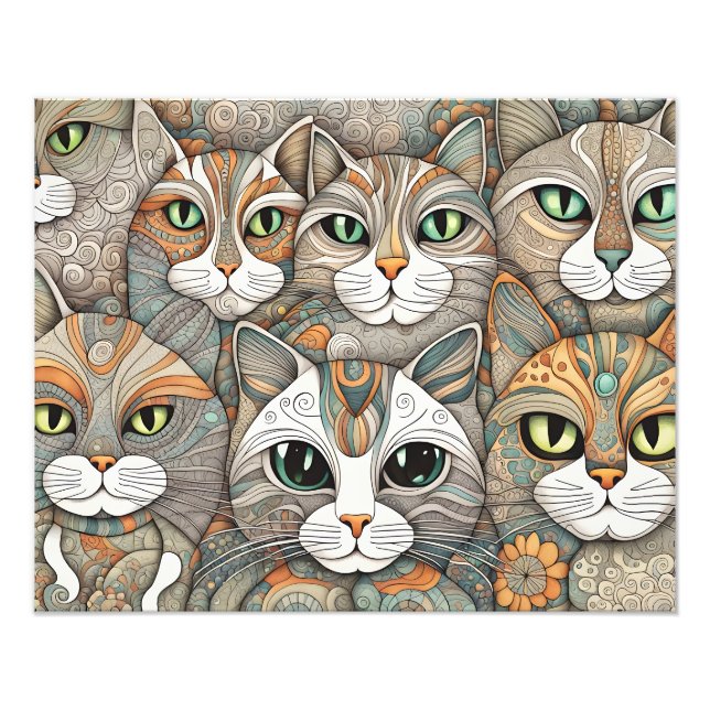 calming cats poster (Front)